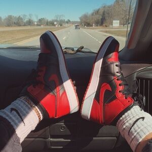 Red and Black Air Jordans